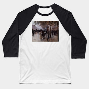 Boulevard des Capucines, in the Evening, in Front of the Cafe Napolitain by Jean Beraud Baseball T-Shirt